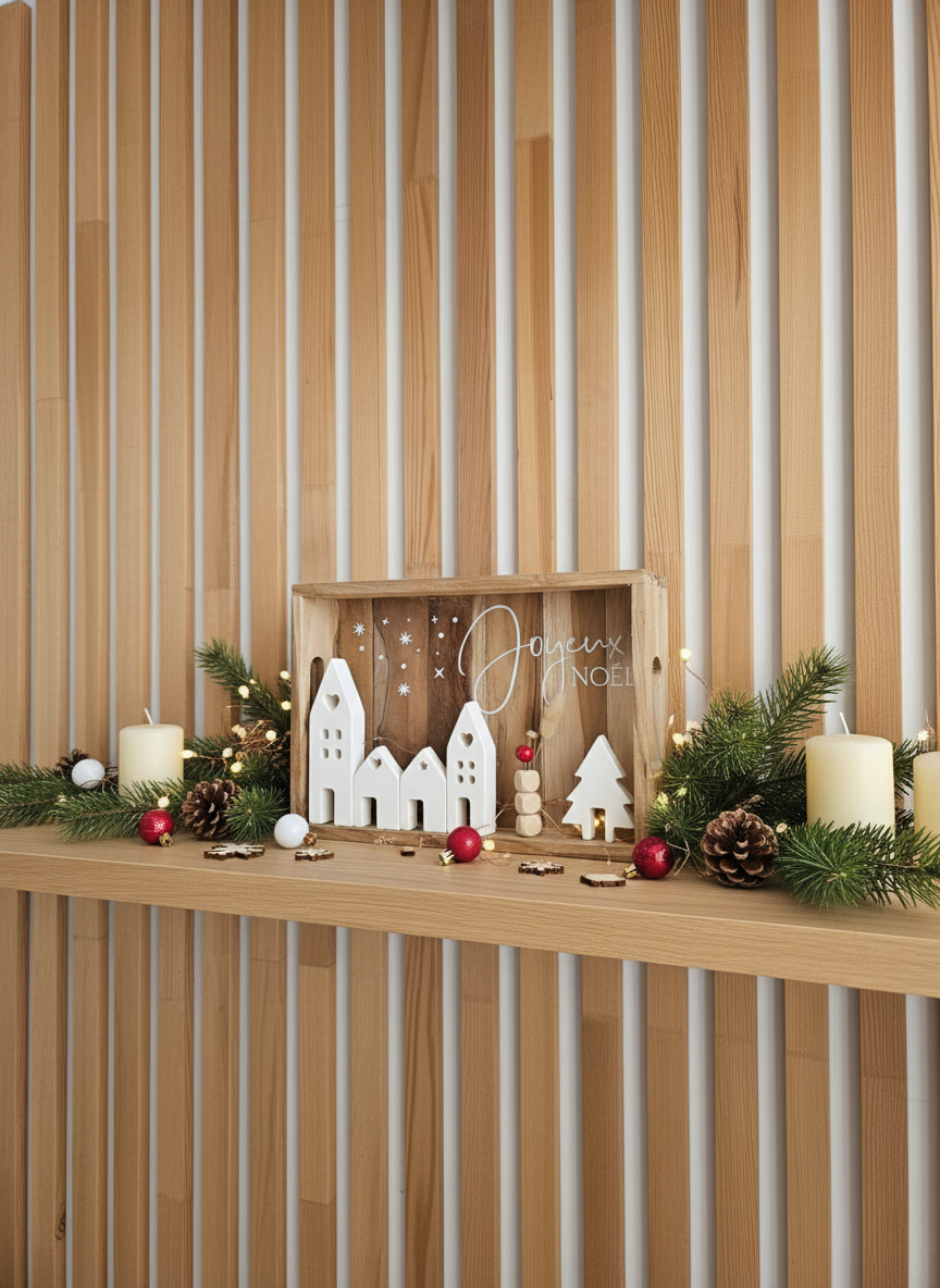 SCÈNE NOËL ILLUMINÉE