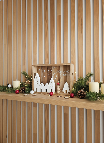 SCÈNE NOËL ILLUMINÉE